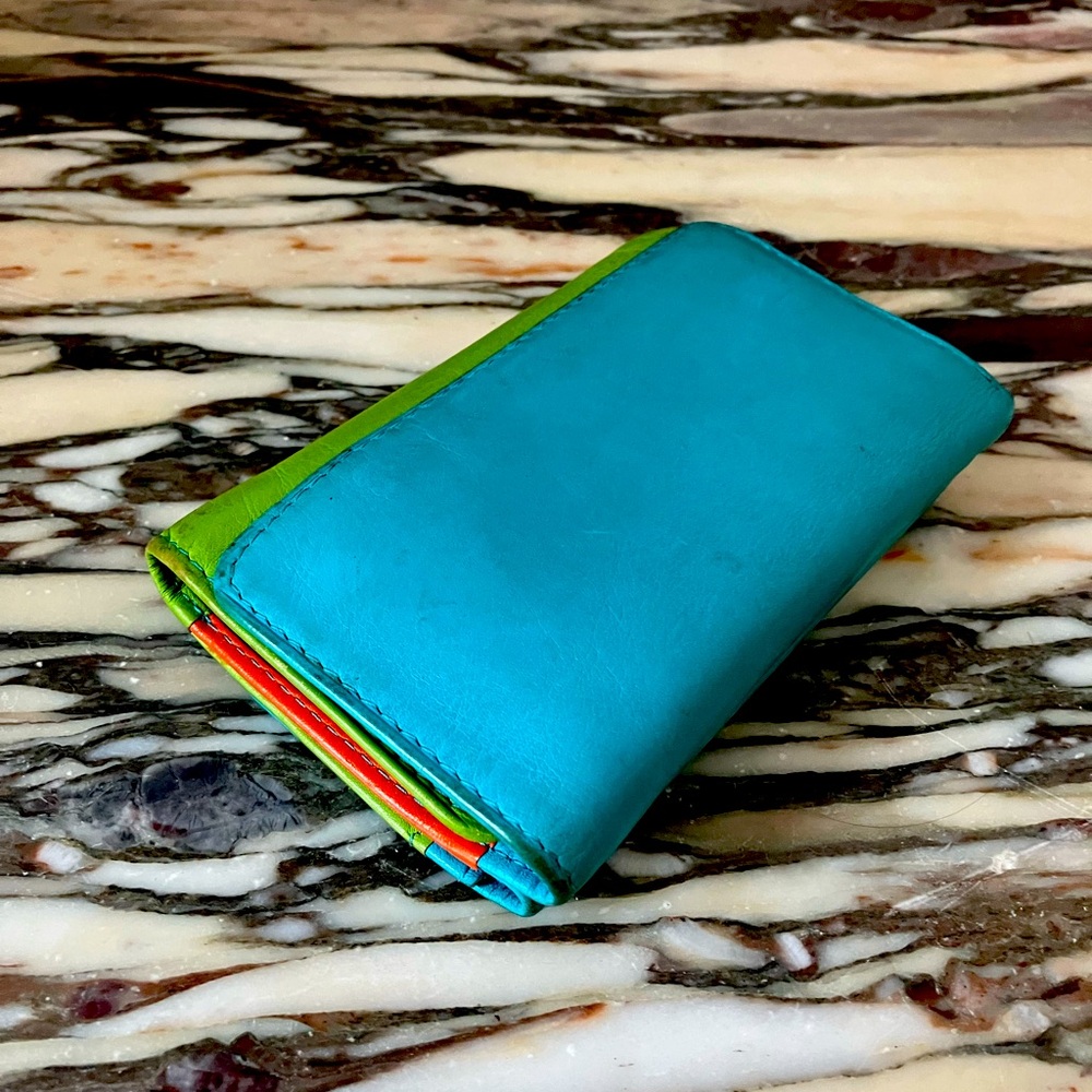 Colorful Italian Leather Wallet
